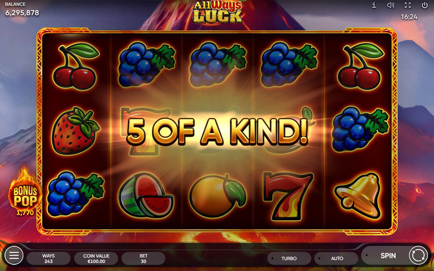 All Ways Luck | Fruit Slot Game by Endorphina