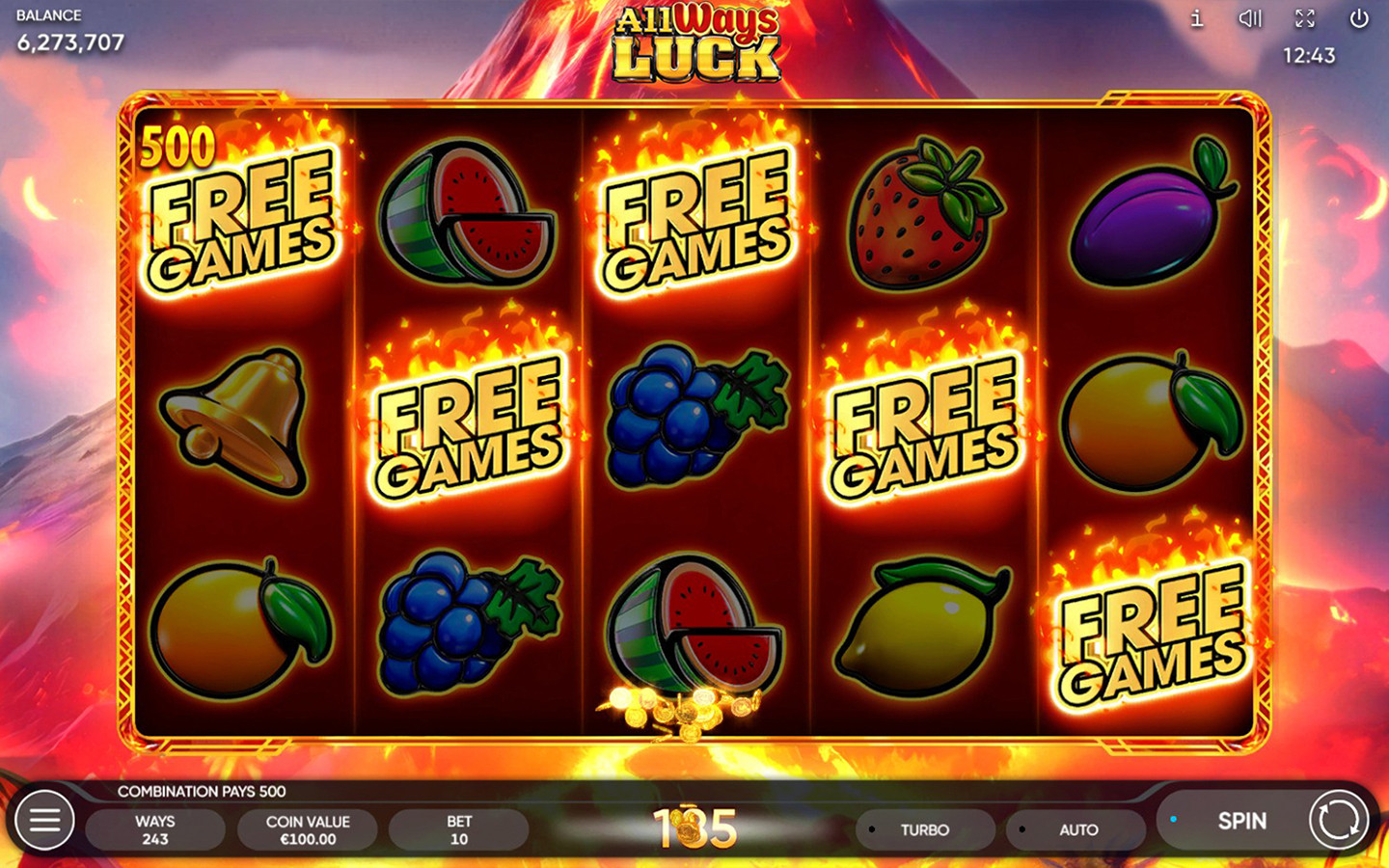 All Ways Luck | Fruit Slot Game by Endorphina
