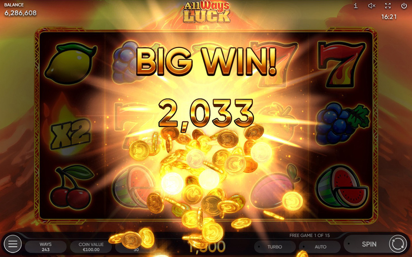 All Ways Luck | Fruit Slot Game by Endorphina