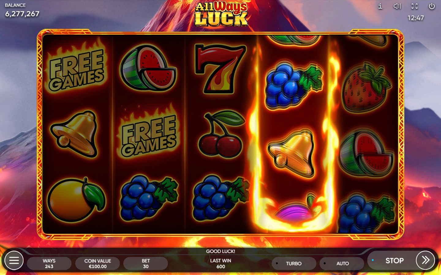All Ways Luck | Fruit Slot Game by Endorphina