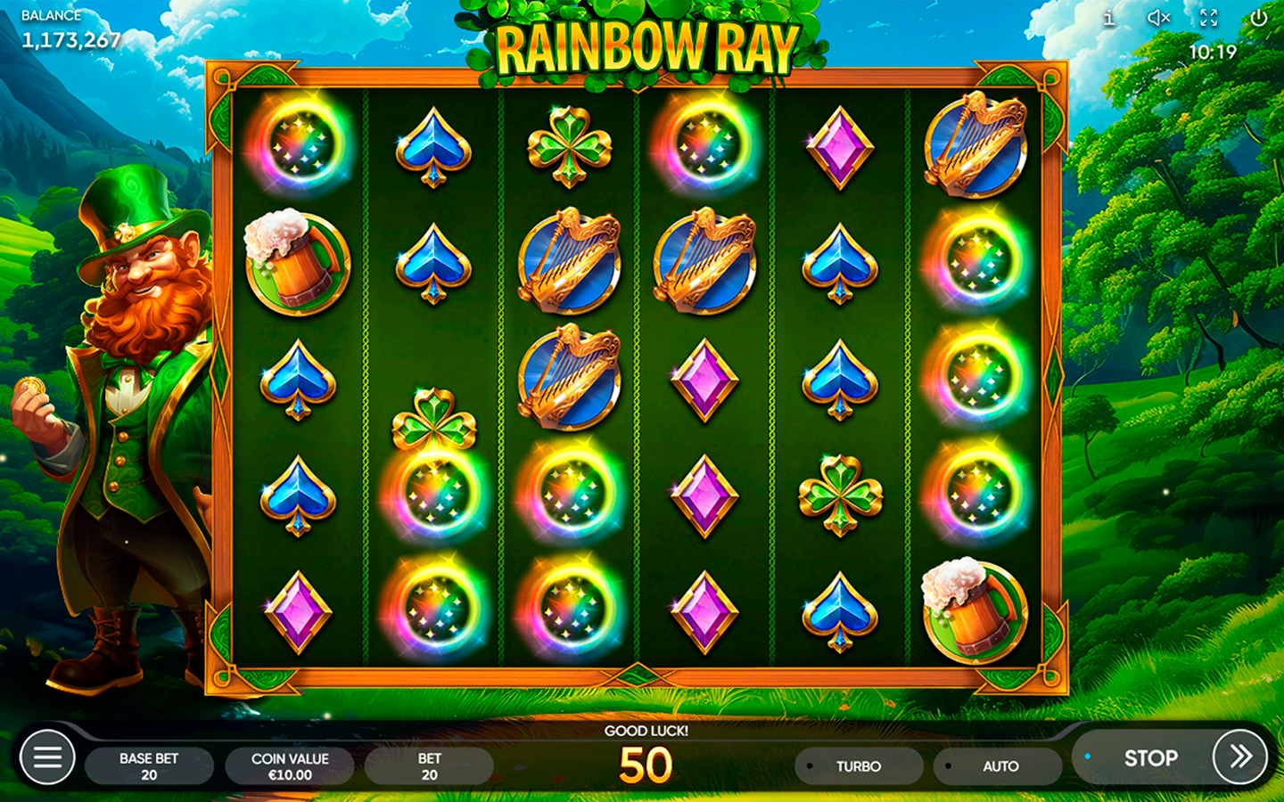 Rainbow Ray slot | Aventura de Endorphina