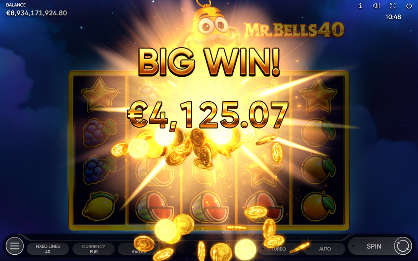 Mr. Bells 40 by Endorphina | Play Demo Game