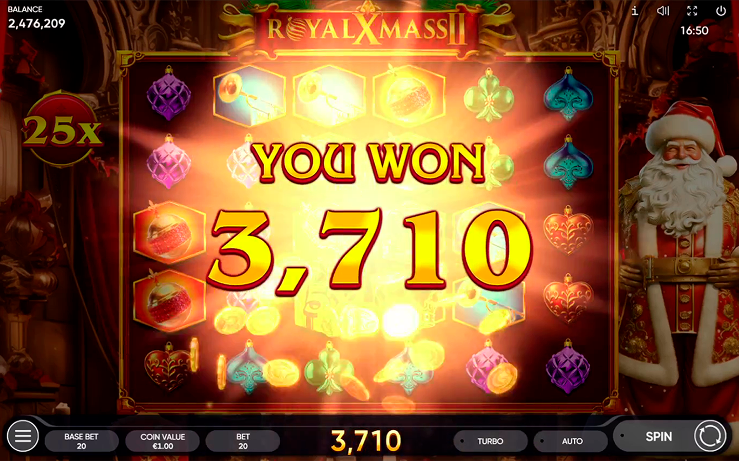 Royal Xmass 2 Slot | Endorphina Christmas Casino Game