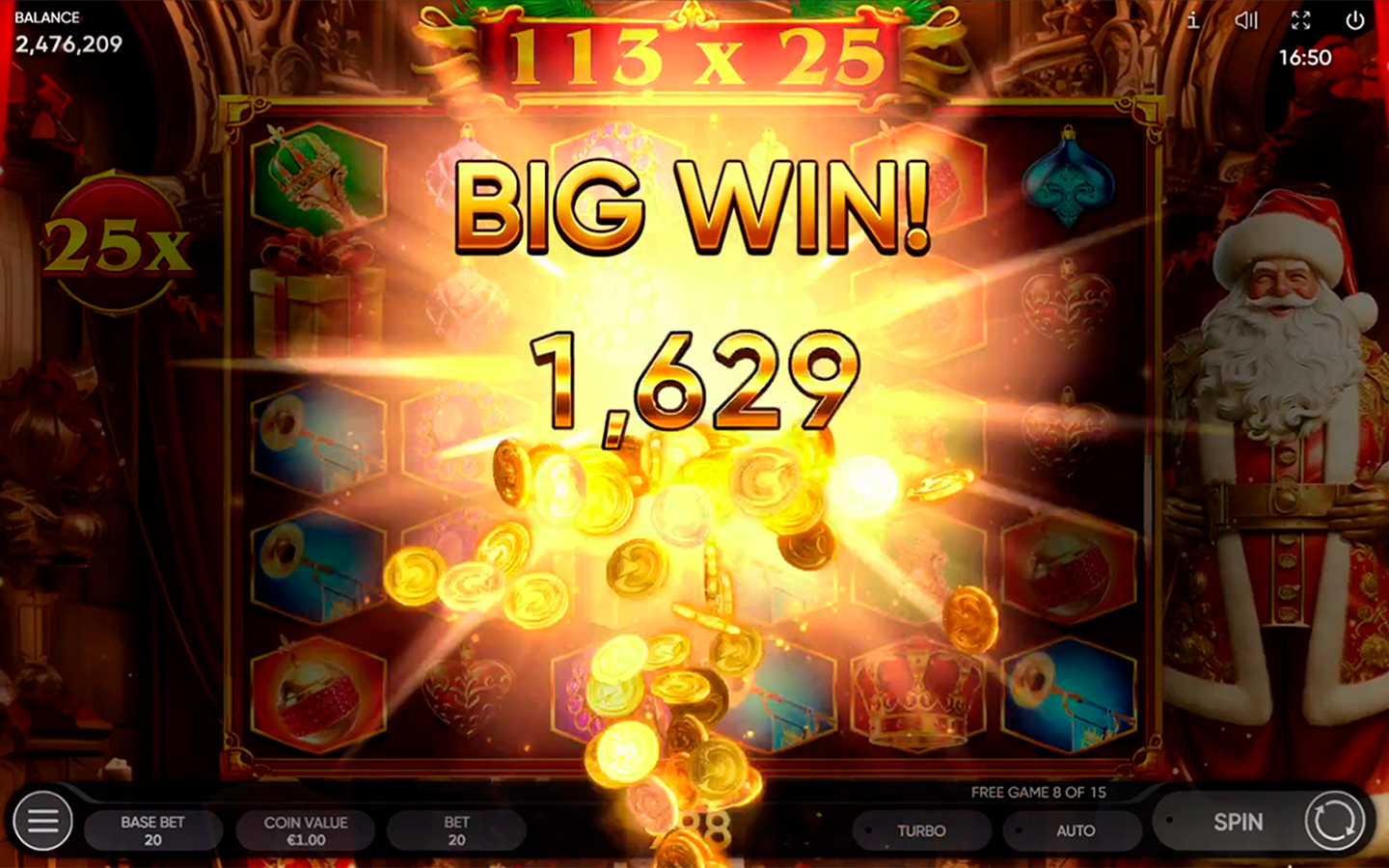 Royal Xmass 2 Slot | Endorphina Christmas Casino Game