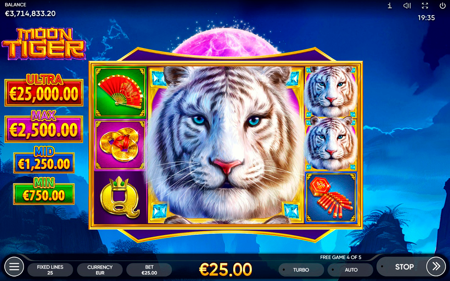 Newest Slot Game Available from Endorphina | MOON TIGER