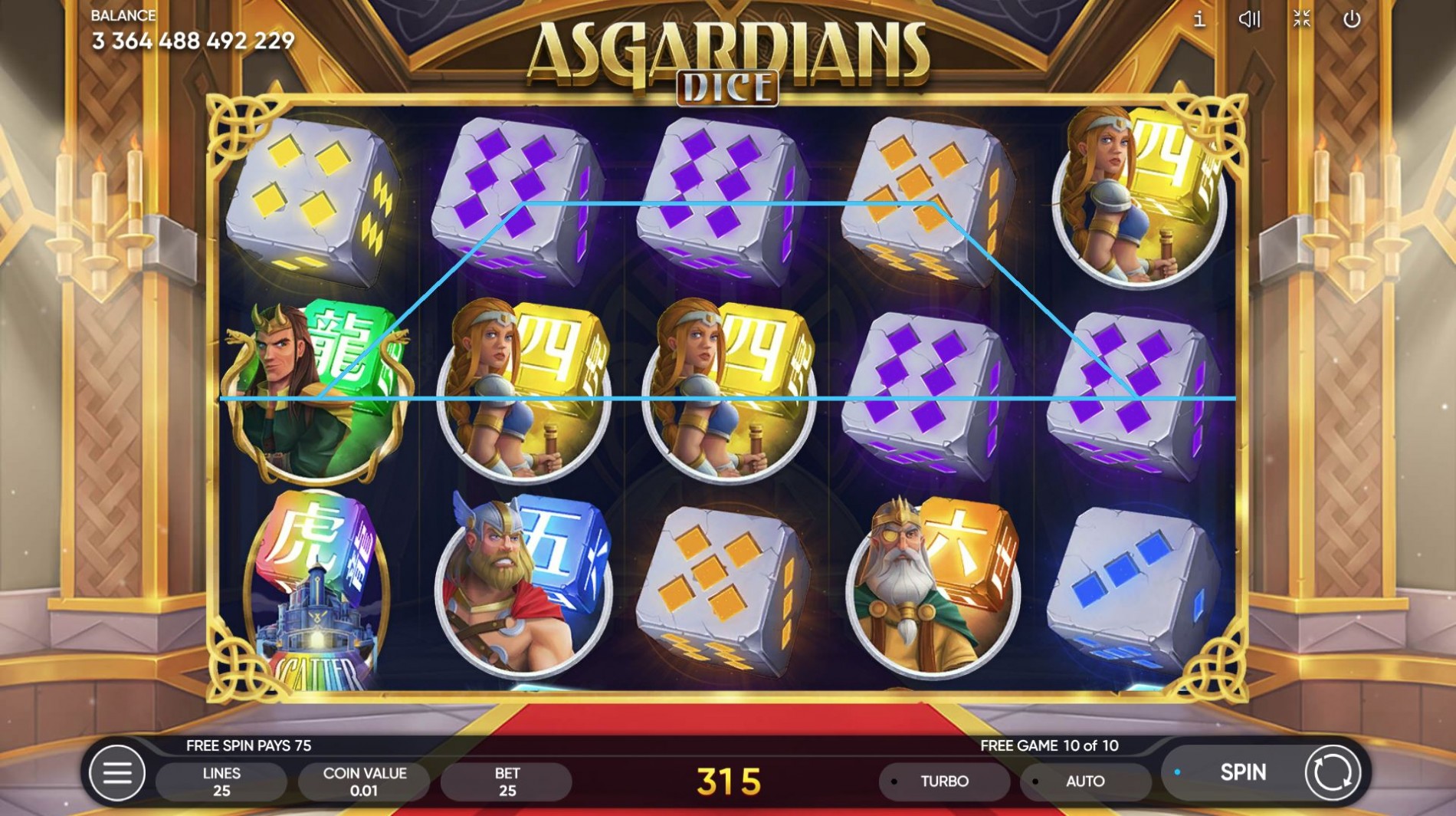 Asgardians Dice | Slot Game by Endorphina